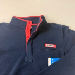 Columbia Harborside Fleece Snap Placket Pullover Jacket Sweater New NWT